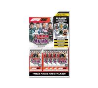 Topps Turbo Attax Formula 1 2025 - Mega Multipack - Incluye 39 tarjetas Turbo Attax y 2 tarjetas de edición limitada aleatoria