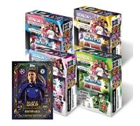 Topps UCC Match Attax 2025/26 - Mini Tin Bundle - Contiene Las 4 Mini Tins de la colección Match Attax 2025/26: campeones mundiales, goleadores mundiales, héroes Locales e íconos internacionales.