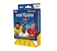 Topps UCC Superstars 23/24 - Hanger Pack - 4 Paquetes de UEFA Superstars 2024 - Incluye 2 Tarjetas paralelas Mystic (8 Tarjetas por paquete/32 Tarjetas)