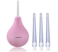 TopQuaFocus Kit de bombillas de enema de 224 ml para limpieza de hombres y mujeres (224 ml, rosa)