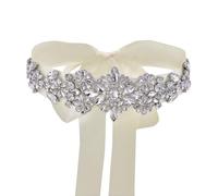 TOPQUEEN Cinturón para boda, vestido de novia, faja, vestido de dama de honor, vestido de baile, cinturón de novia con brillantes (S325), beige, Talla única