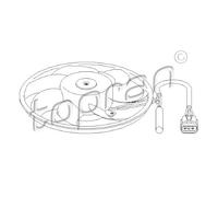TOPRAN 207 405 Ventilador- refrigeración del motor