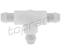 TOPRAN 208 349 Pieza de conexión conducto de agua de lavado blanco