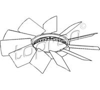 TOPRAN 500 901 Núcleo ventilador refr. motor