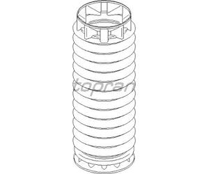 TOPRAN 722 479 Caperuza protectora/fuelle amortiguador Delantero