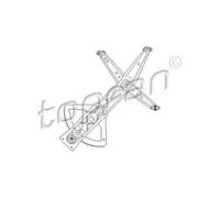 TOPRAN Elevalunas Manual Delantero Derecho para Opel Corsa B Combo Vauxhall