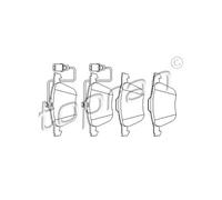 TOPRAN Forros de Freno Delantero para VW Transporter IV Bus Sharan Seat Alhambra