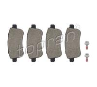 TOPRAN Forros de Freno Traseros para Renault Mégane III Hatchback Scenic