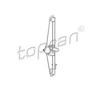TOPRAN Motor de Ventanas Eléctrico Delantero Derecho para Nissan Primastar Caja