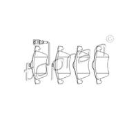 TOPRAN Pastillas Freno Delant. para VW Transporter IV Autobús