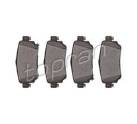TOPRAN Pastillas Freno Trasero para Nissan Qashqai II Renault