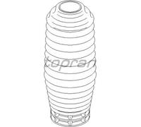 topran Tapa protectora/fuelle para Amortiguador, 301 417