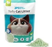 TopRed | Arena para Gatos BPS Tofu Aglomerante 6L, Sin Polvo, Aromas Original/Talco/Té Verde/Limón/Lavanda, Biodegradable, Fácil de Compactar, Eliminable por Inodoro - Ideal para Mascotas Sensibles