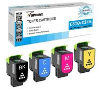 TOPRINT C310 C315 Cartuchos de Tóner Compatibles 4 Colores Negro 3000 Páginas, C M Y 2000 Páginas para Impresora Láser Xerox C310 C310dni C310dnim C315 C315dni 006R04356 006R04357 006R04358 006R04359
