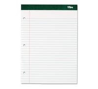 TOPS 63379 Bloc de notas con doble expediente, 8 1/2 x 11 3/4 Legal/Ancho, blanco, 100 hojas