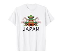 Tops, Camisetas y Accesorios de la Pagoda de Flor de Cerezo de Viaje de Japón Camiseta