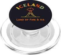 Tops, Camisetas y Recuerdos de Viaje a Islandia - Tierra de Fuego y Hielo PopSockets PopGrip para MagSafe