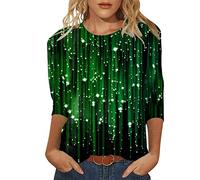 Tops casuales de manga corta para mujer, camisetas estampadas a la moda para Halloween, N, XXL