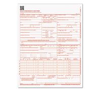 Tops CMS-1500 Formularios de reclamo de Seguro médico para Impresora láser, 8.5 x 11 Pulgadas, 250 Hojas por Paquete (50135RV)