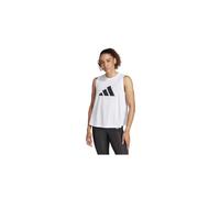 Adidas Donna Train Essentials Big Performance Logo Training Tank Top, White/Black, XXS