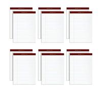 Tops Docket Gold Writing Pads, 8-1/2 x 11-3/4, Legal Rule, White Paper, 50 Sheets, 12 Pack (63960)