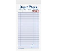 Tops Libros de cheques para invitados, 6 x 3.38 pulgadas, 2 partes, con carbono, 50 juegos, paquete de 10, blanco (45702) Business Forms, Inc.