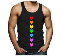 Tops para hombre Pride Tank Top Say Gay Rainbow Graphic Camiseta sin mangas LGBT Pride Month Camiseta de tirantes para hombre con estampado arcoíris Graphic Gay Pride LGBT Tiempo Libre Transpirable