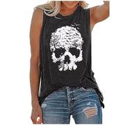 Tops para mujer fiesta ligera y aireada camisetas sin mangas a rayas bohemia de verano camiseta de tirantes sexy verano tops estampado lindo espalda cruzada top básico camiseta de punto elegante