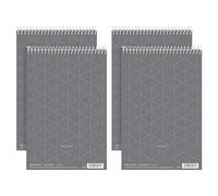 Tops Prism Steno Books, 6 x 9 pulgadas, regla Gregg, papel gris, 80 hojas, perforado, paquete de 4 (80274)
