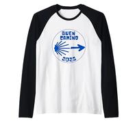 Tops, Ropa y Accesorios Buen Camino de Santiago 2025 Camiseta Manga Raglan