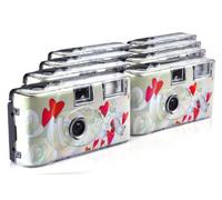 TopShot Flying Hearts - Cámara analógica desechable, Crema [Importado]