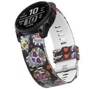 TOPsic - Correa de Reloj de Silicona 22mm para Fenix 5/6/7 Series, Compatible con Approach S60, Quatix 5, Forerunner 935/945, Instinct