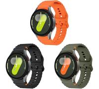 TOPsic Correa de Silicona Deportiva para Samsung Galaxy Watch 7 40mm/44mm/5 Pro 45mm/6 40mm/44mm/6 Classic 43mm/47mm - 20mm