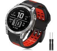 TOPsic Correa Fenix 7/Fenix 6 Correa/Fenix 5 Pulsera, 22mm Silicona Easy Fit Repuesto Correa para Fenix 5 Plus/Fenix 6 Pro/Fenix 7 Solar/Forerunner 945/935/Approach S62/S60/Garmin Instinct/Quatix 6/5