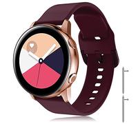 TOPsic Correa Galaxy Watch Active 2 40mm 44mm/Active/Galaxy Watch 42mm/Gear S2 Classic/Gear Sport/Vivomove/HR/Vivoactive 3/Forerunner 245/645, 20mm Silicona Banda de Reemplazo Pulsera