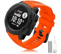 TOPsic Correa para Garmin Instinct, Silicona Deportivo Pulsera 22mm Banda Reemplazo Pulsera para Garmin Instinct