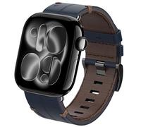 TOPsic Cuero Correa iWatch SE 3 44mm 46mm 45mm 42mm, Cuero Genuino Pulseras Vintage Banda Reemplazo Correa para iWatch Serie 11 10 9 8 7 6 5 4 3 SE3 SE2 SE