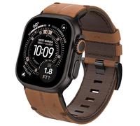 TOPsic Cuero Correa iWatch Ultra 3 49mm, Cuero Genuino Pulseras Vintage Banda Reemplazo Correa para iWatch Ultra 3 ULtra 2 ULtra 49mm