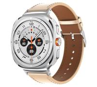 TOPsic Cuero Correas para Samsung Galaxy Watch Ultra 47mm, Correa de Cuero Auténtico de Estilo Clásico Business Casual Correa para Galaxy Watch Ultra 47mm Hombre y Mujer