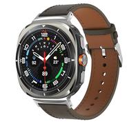 TOPsic Cuero Correas para Samsung Galaxy Watch Ultra 47mm, Correa de Cuero Auténtico de Estilo Clásico Business Casual Correa para Galaxy Watch Ultra 47mm Hombre y Mujer