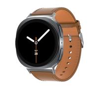 TOPsic Cuero Correas para Samsung Galaxy Watch8 40mm 44mm, Pulseras de Cuero Auténtico de Estilo Clásico Business Casual Correa para Galaxy Watch 8 Classic 46mm Hombre y Mujer