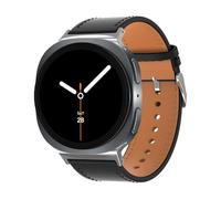 TOPsic Cuero Correas para Samsung Galaxy Watch8 40mm 44mm, Pulseras de Cuero Auténtico de Estilo Clásico Business Casual Correa para Galaxy Watch 8 Classic 46mm Hombre y Mujer