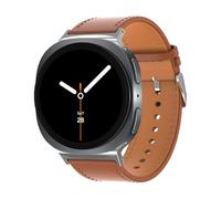 TOPsic Cuero Correas para Samsung Galaxy Watch8 40mm 44mm, Pulseras de Cuero Auténtico de Estilo Clásico Business Casual Correa para Galaxy Watch 8 Classic 46mm Hombre y Mujer