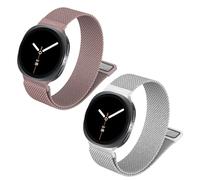 TOPsic Milanesa Correa para Samsung Galaxy Watch 8 Pulsera 40mm 44mm/8 Classic Band 46mm, Magnética Loop Acero Inoxidable Malla Metálico Correas para Samsung Galaxy Watch 8 Classic 46mm