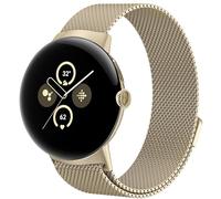 TOPsic Pulsera Google Pixel Watch Correa, Acero Inoxidable Metal Malla Imán Clásico Actualización Intercambiable Correa para Google Pixel Watch 2, Google Pixel Watch LTE, Google Pixel Watch WiFi