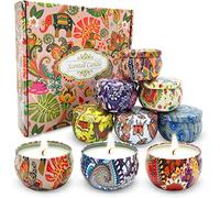 Topsics Velas Aromaticas, 9 Piezas 2.8 OZ Juego de Vela Perfumada, Velas de Cera de Soja Natural, Regalos para Día de Madre, San Valentín, Cumpleaños, Navidad