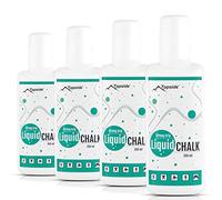 TOPSIDE® Magnesio Líquido 4X 200 ml Liquid Chalk - Mejor Agarre para Escalada, buldern o Barra de Pesas