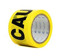 TopSoon Yellow PRECAUCIÓN Cinta Barricade Tape Advertencia de seguridad Cinta de barrera 3 pulgadas por 300 pies Rollo no adhesivo