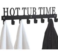 Topspeeder Towel Hooks Towel Rack for Hot Tub Accessories, Pool Bathroom Towel Holder, Robe Storage Rack, Outdoor Hot Tub Accessories for Towels, Robes, Coat, Swimsuit