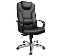 Topstar 7819D60 Silla de Oficina para ejecutivos Comfort Point 50, Cuero Artificial Color Negro